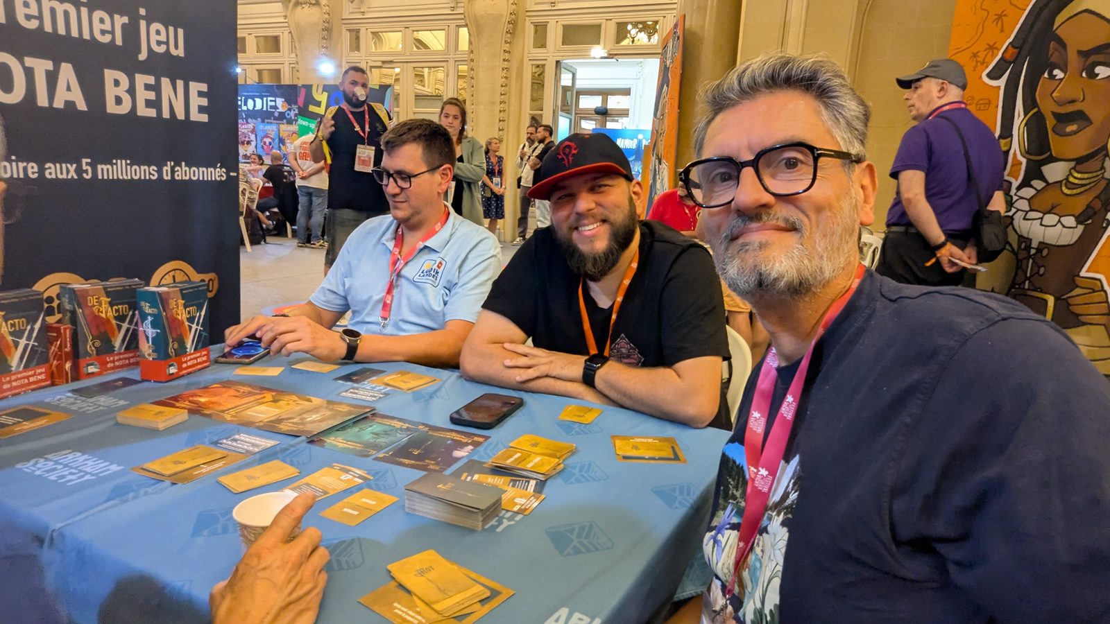 Cesare Mainardi avec Benjamin Brillaud, Nota Bene, autour d’une table de jeu à Vichy